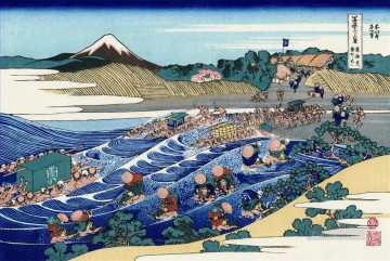  Hokusai Pintura al %C3%B3leo - el fuji de kanaya en el tokaido Katsushika Hokusai japonés